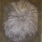 Burst-Fireworks, acrylic and charcoal on paper, 41 by 29 in. Emilia Kallock 2004