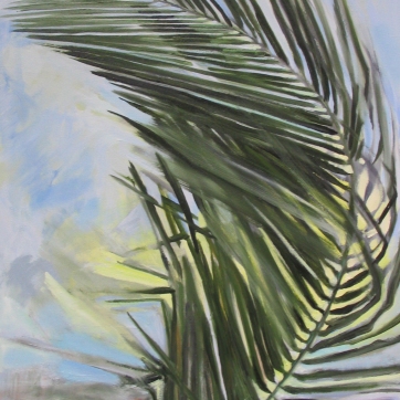 Palm Frond, oil on canvas, 30 by 24 in. Emilia Kallock 2005