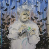 Sad Painting, acrylic on canvas, 35 by 20 in. Emilia Kallock 2003