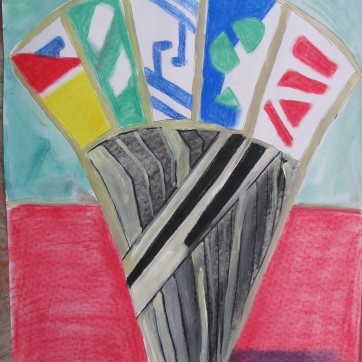 United Nations, pastel on paper, 24 by 18 in. Emilia Kallock 2005